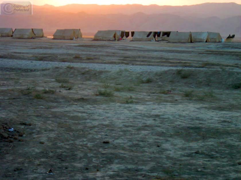 Northern Alliance Camp at Sunset